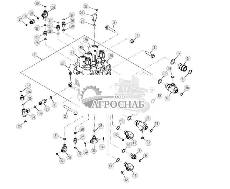 Hydraulic Control Valve, 3 Spool, Power Angle Tilt (PAT) - ST657056 480.jpg